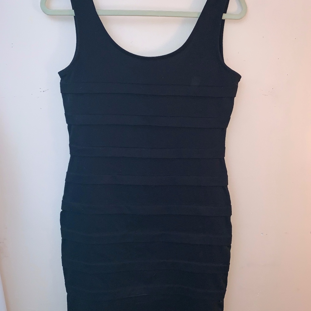 Tight black dress